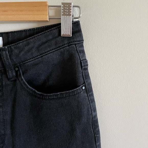 Oak + Fort Black Slim Fit Tapered Leg Jeans Size 24 - Picture 6 of 9